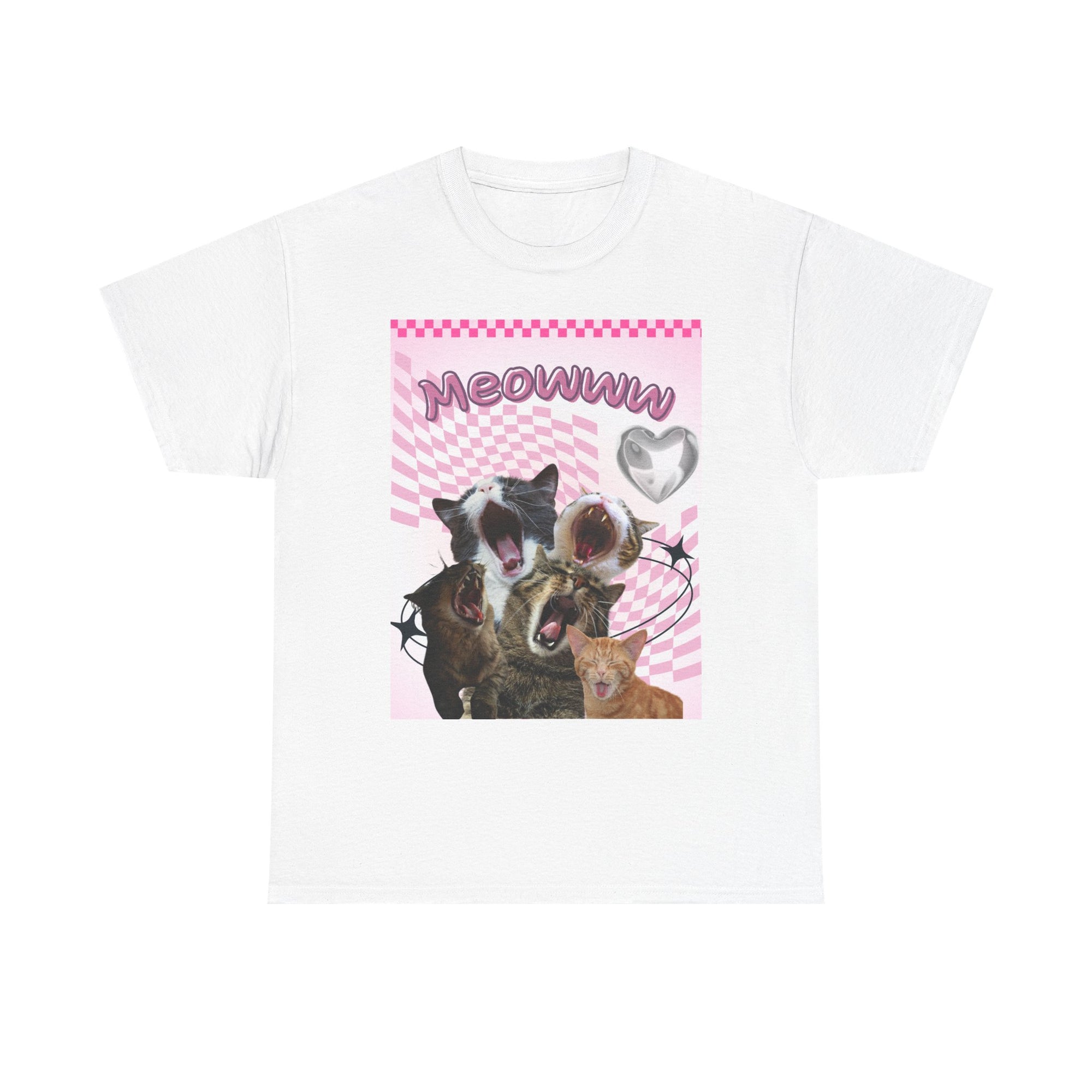 Unisex Heavy Cotton Tee - meow kitty